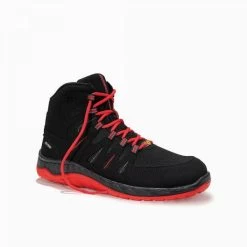 ELTEN Sicherheitsschnürstiefel MADDOX Black-red Mid ESD S3
