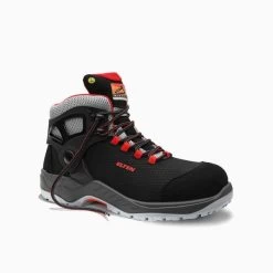 ELTEN Sicherheitsschnürstiefel ARTURO Black-red Mid ESD S3