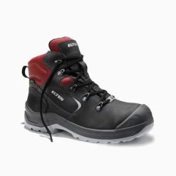 ELTEN Damen-Sicherheitsschnürstiefel LENA GTX Black-red Mid ESD S3 CI