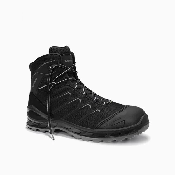LOWA Sicherheitsstiefel LARROX Work GTX Black-grey Mid S3 CI 2 LOWA Sicherheitsstiefel LARROX Work GTX Black-grey Mid S3 CI