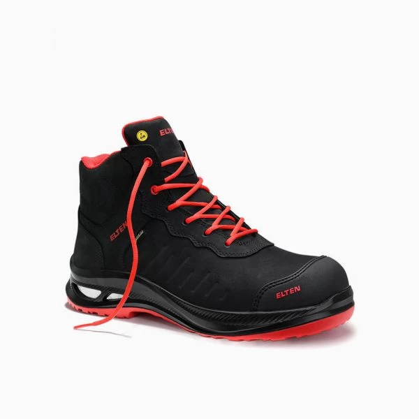 ELTEN Sicherheitsstiefel STEWART XXG Pro GTX Black-red Mid ESD S3 HI CI 3 ELTEN Sicherheitsstiefel STEWART XXG Pro GTX Black-red Mid ESD S3 HI CI